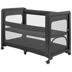 Alternative view of Lionelo 2 in 1 Playpen & Next 2 Me Bed Patty Grey Grephite