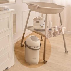 Alternative view of Lionelo PureBin Baby Nappy Bin White