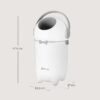 Lionelo PureBin Baby Nappy Bin White - Image 8