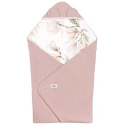 Lionelo 100% Cotton Travel Swaddle Blanket Warming Baby Wrap Beige Magnolia