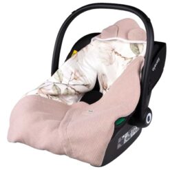 Alternative view of Lionelo 100% Cotton Travel Swaddle Blanket Warming Baby Wrap Beige Magnolia