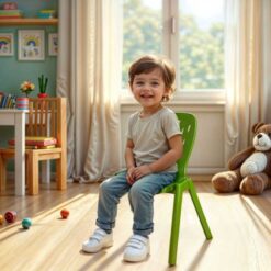 Alternative view of Dolu 24m+ Large Plastic Chair For Kids Green
