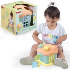 Dolu Shape Sorter Happy House Square With Lockable Doors Baby Toy