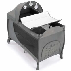Cam Daily Plus Travel Cot Bed Playpen Bunny Grey
