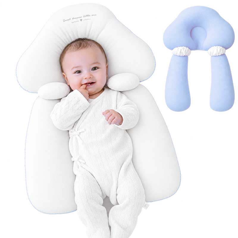 Huggable Baby Pillow With Side Support Blue