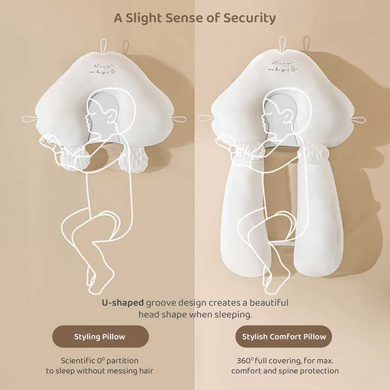 Huggable Baby Pillow With Side Support Blue - Image 6