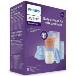 Avent 10x 180ml Easy Storage Cups For Milk And Food
