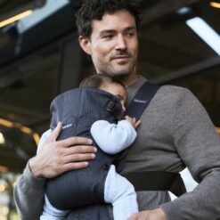Alternative view of BabyBjorn Baby Carrier Mini 3D Mesh Navy Blue