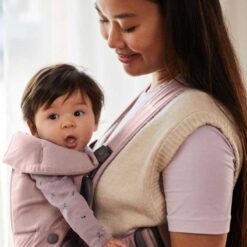 Alternative view of BabyBjorn Baby Carrier Mini Woven Dusty Pink