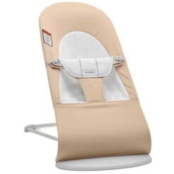 BabyBjorn Baby Bouncer Balance Soft Woven Jersey Beige Gray