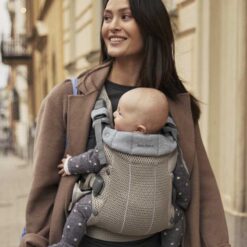 Alternative view of BabyBjorn Baby Carrier Harmony 3D Mesh Gray Beige