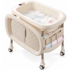 Kidilo Majestic Baby Bath & Changing Mat Station Beige