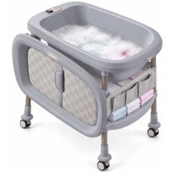 Kidilo Majestic Baby Bath & Changing Mat Station Grey
