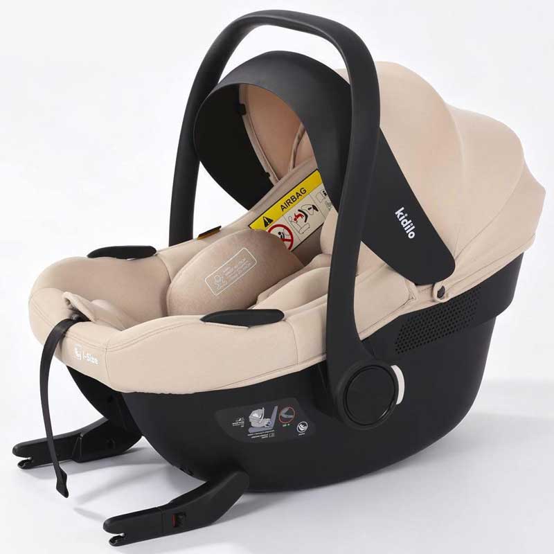 Kidilo Newborn Isofix Baby Car Seat Beige