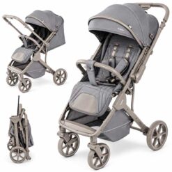 Alternative view of Kidilo Premium Reversible Baby Stroller Grey