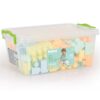 Dolu Box of 85x Big Construction Lego Blocks Pastel - Image 2